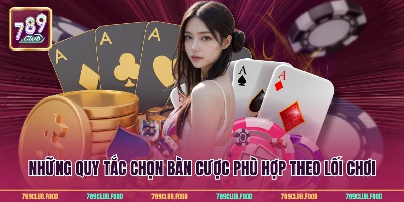 Những quy tắc chọn bàn cược phù hợp theo lối chơi